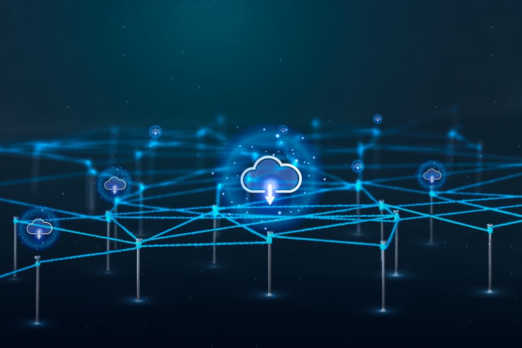 cloud computing abstract background