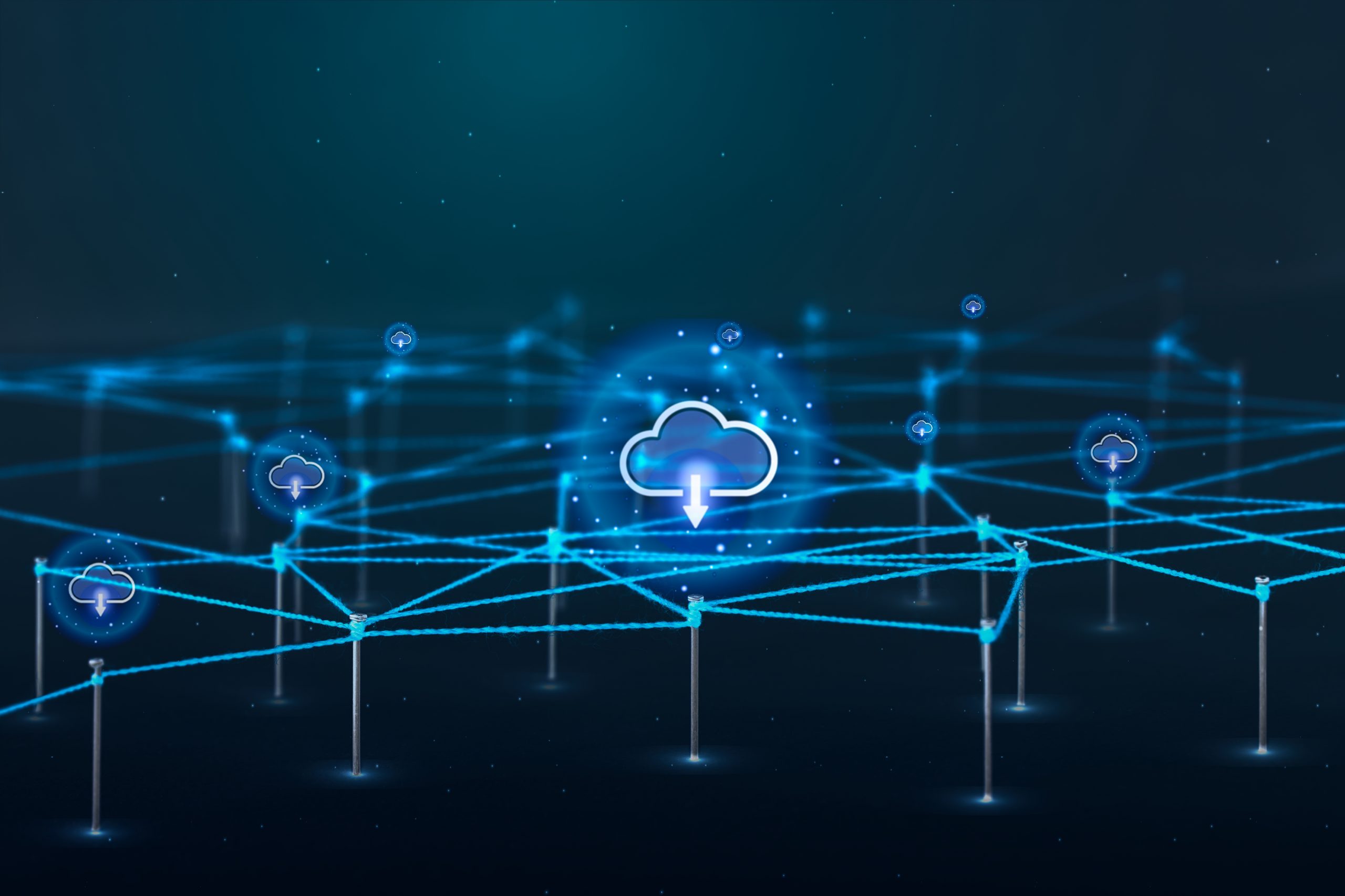 cloud computing abstract background